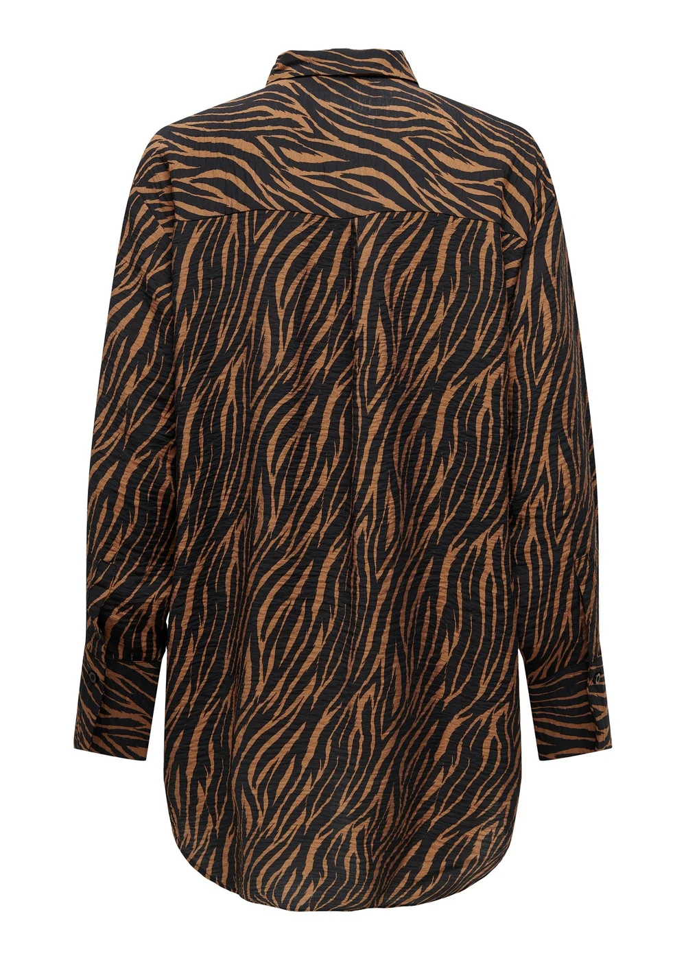 JDY Barbara Brown Zebra Print Shirt - Size 8 Image 6