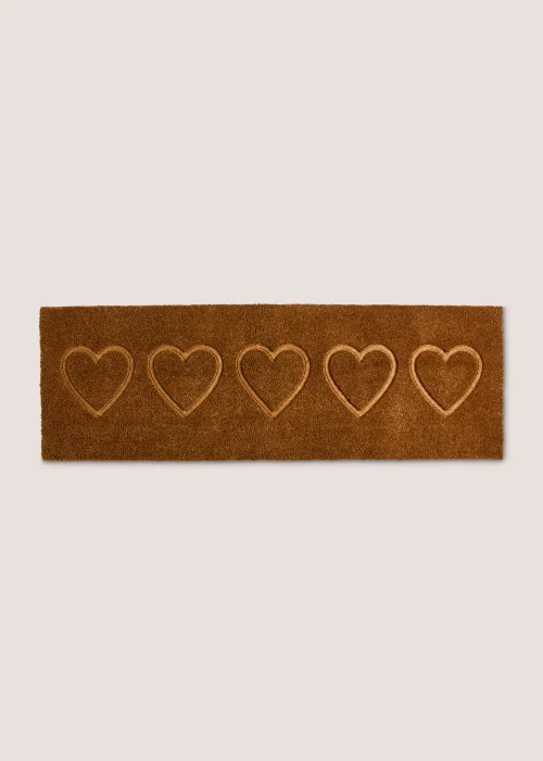 Carved Heart Long Doormat Image 1