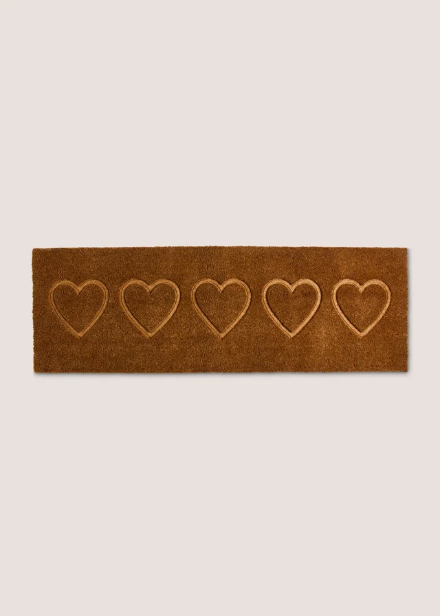 Carved Heart Long Doormat