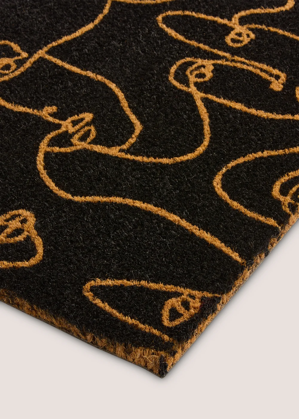 Monochrome Faces Doormat (60cm x 40cm) Image 2