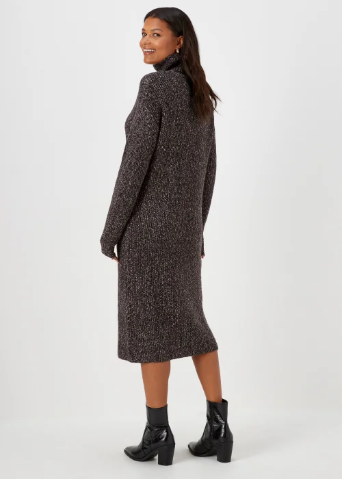 Charcoal Twist Yarn Roll Neck Dress - XS Image 2