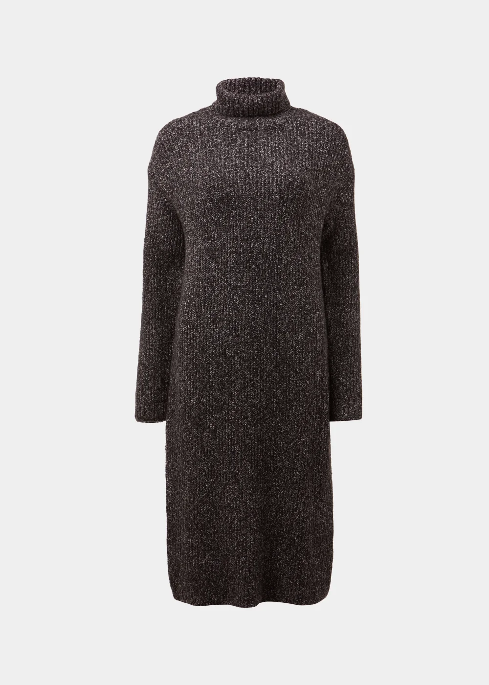 Charcoal Twist Yarn Roll Neck Dress - XS Image 5