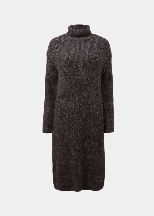 Charcoal Twist Yarn Roll Neck Dress - XS Image 5