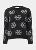 Black Christmas Snowflake Jumper - XS Image 5