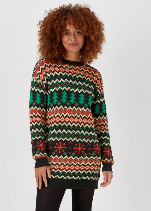 Black Christmas Tunic Dress - XS Image 1