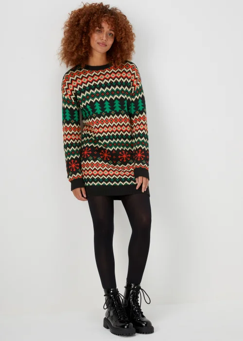 Black Christmas Tunic Dress - XS Image 4