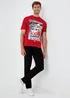 Red Volkswagen Christmas T-Shirt - Small Image 4