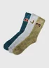 Multicoloured Letter Slipper Socks - A Image 1