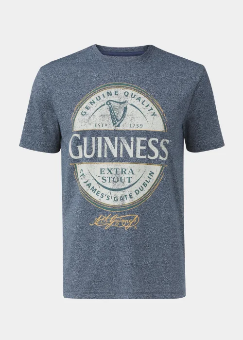 Navy Guinness Print Mocktwist T-Shirt - S Image 5