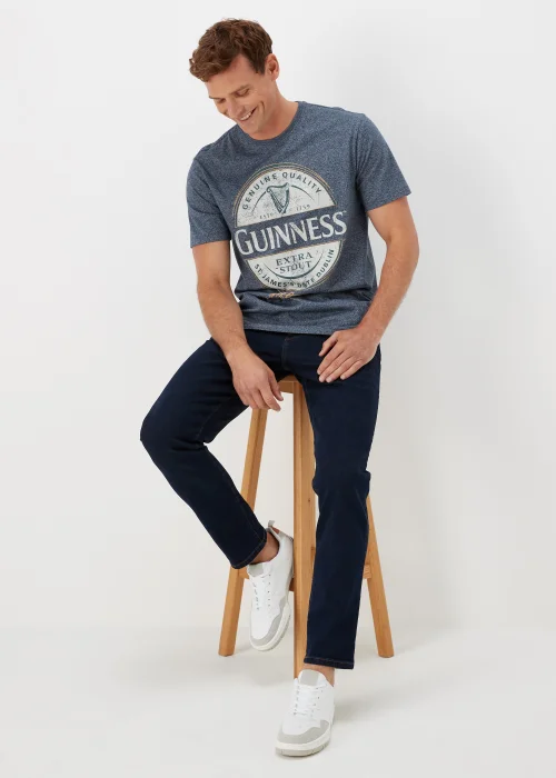 Navy Guinness Print Mocktwist T-Shirt - S Image 4