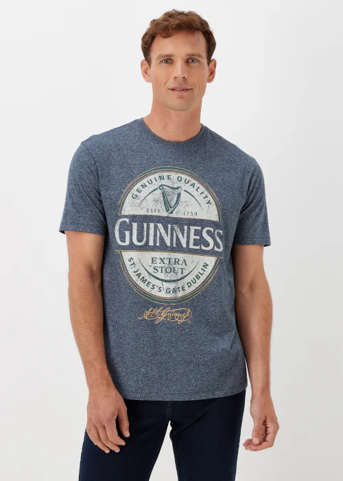 Navy Guinness Print Mocktwist T-Shirt - S Image 1