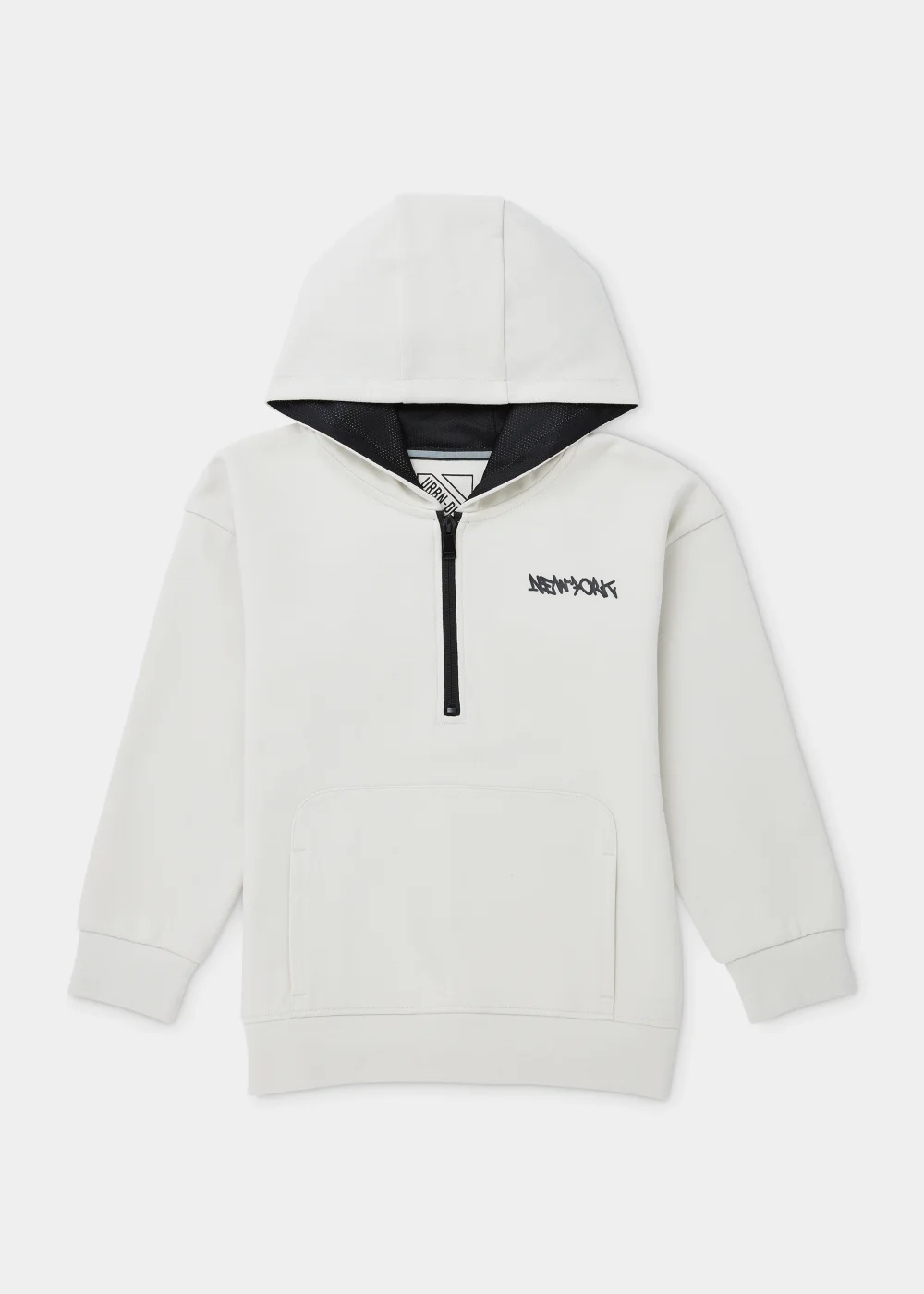 Boys Ecru Graffiti Print Hoodie (4-12yrs) - 4 Yrs Image 1
