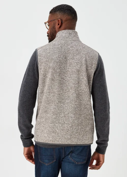 Lincoln Grey Textured Snit Gilet - S Image 2