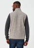Lincoln Grey Textured Snit Gilet - S Image 2