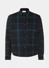 Black Check Cord Fleece Overshirt - S Image 5