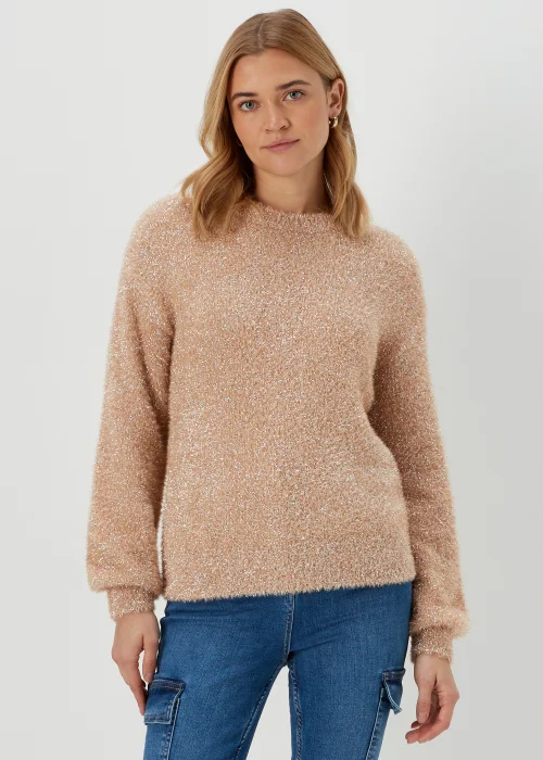 Brown Tinsel Yarn Jumper - XS Image 1