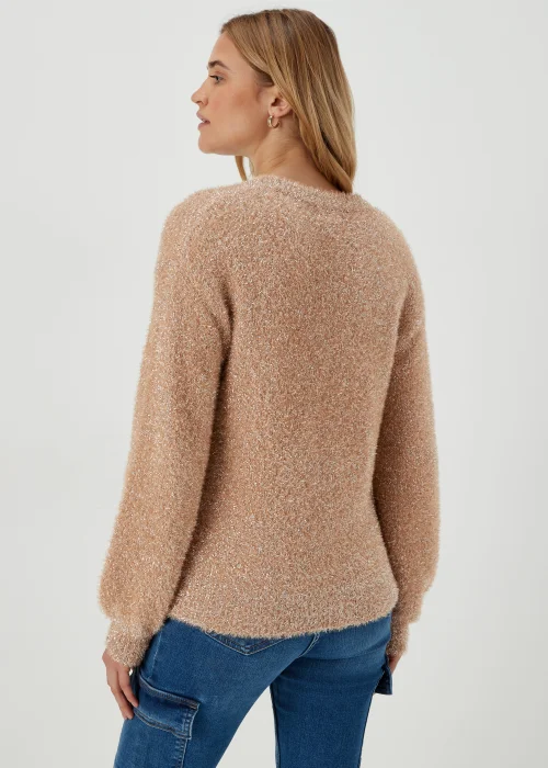 Brown Tinsel Yarn Jumper - XS Image 2