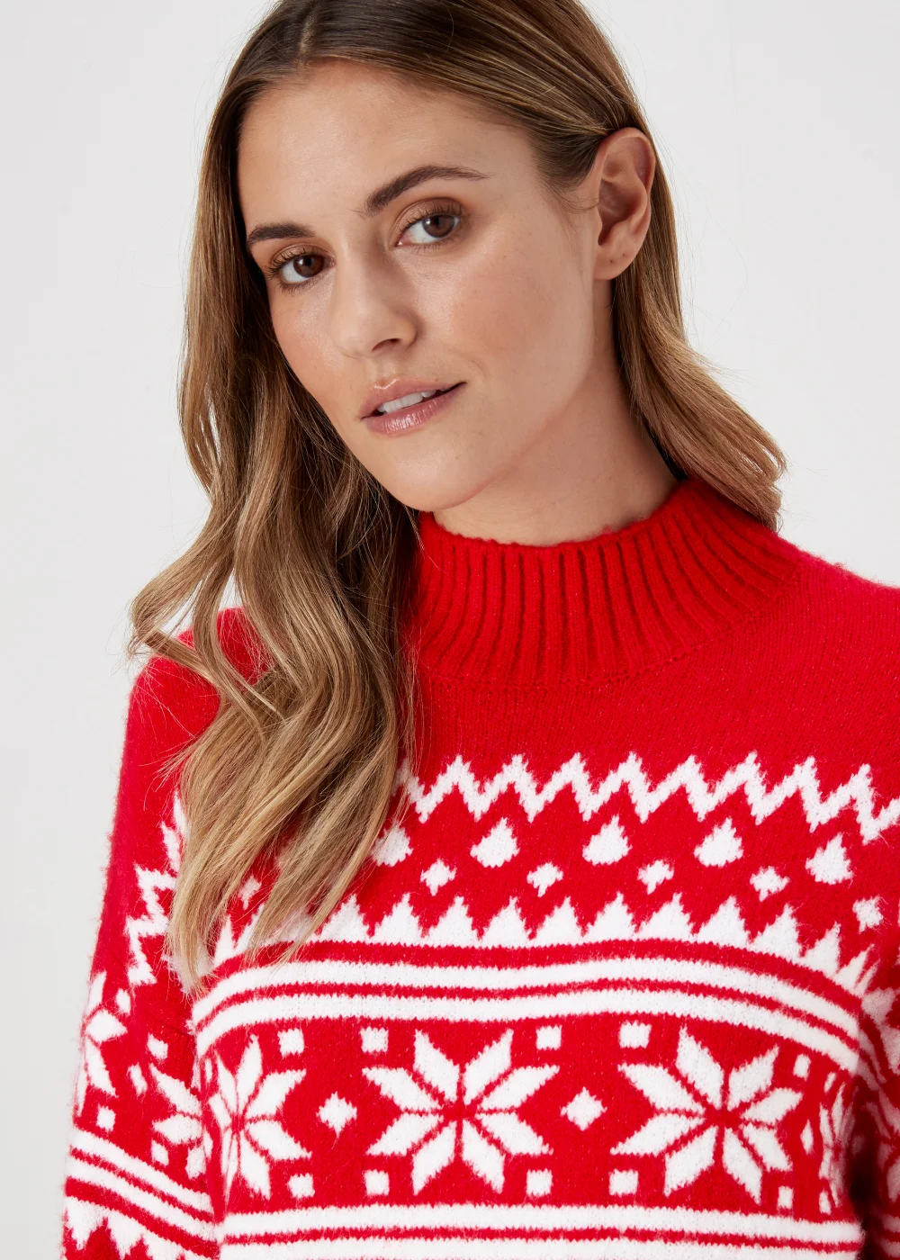 Red Snowflake Jumper - XS Image 3