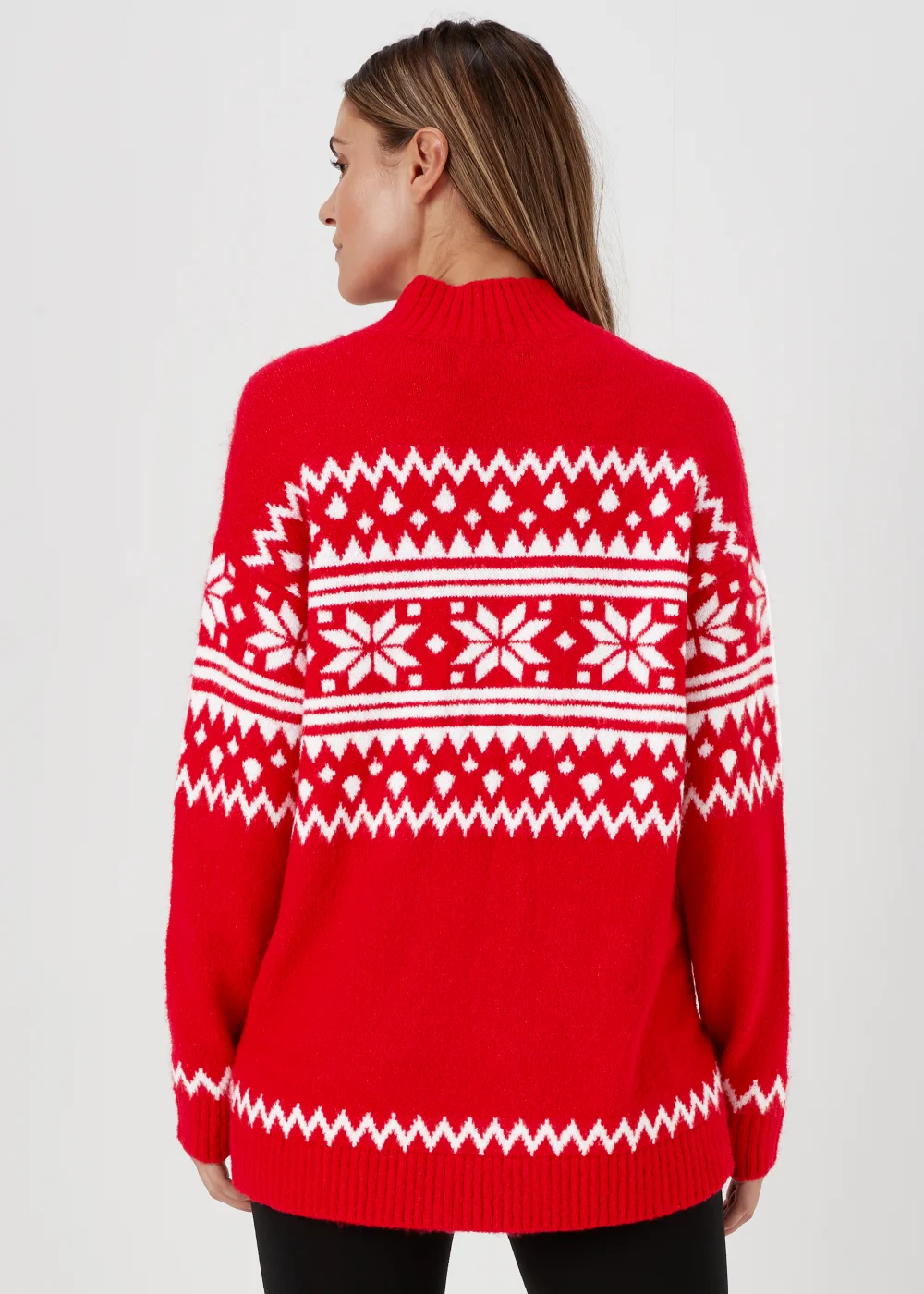 Red Snowflake Jumper - XS Image 2