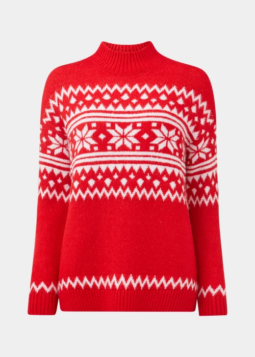 Red Snowflake Jumper - XS Image 5