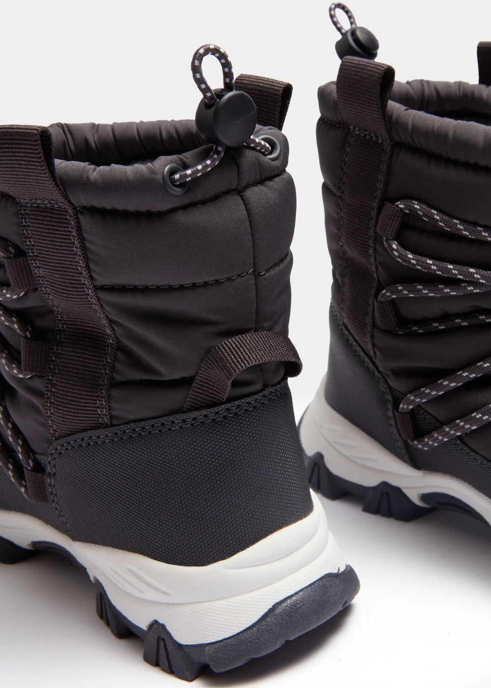 Boys Charcoal Snow Boots (Younger 8-Older 2) - Size 8 infants Image 2