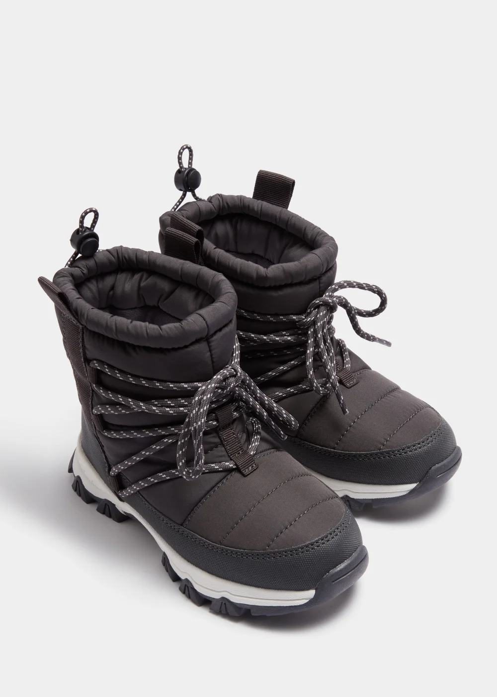 Boys Charcoal Snow Boots (Younger 8-Older 2) - Size 8 infants Image 1