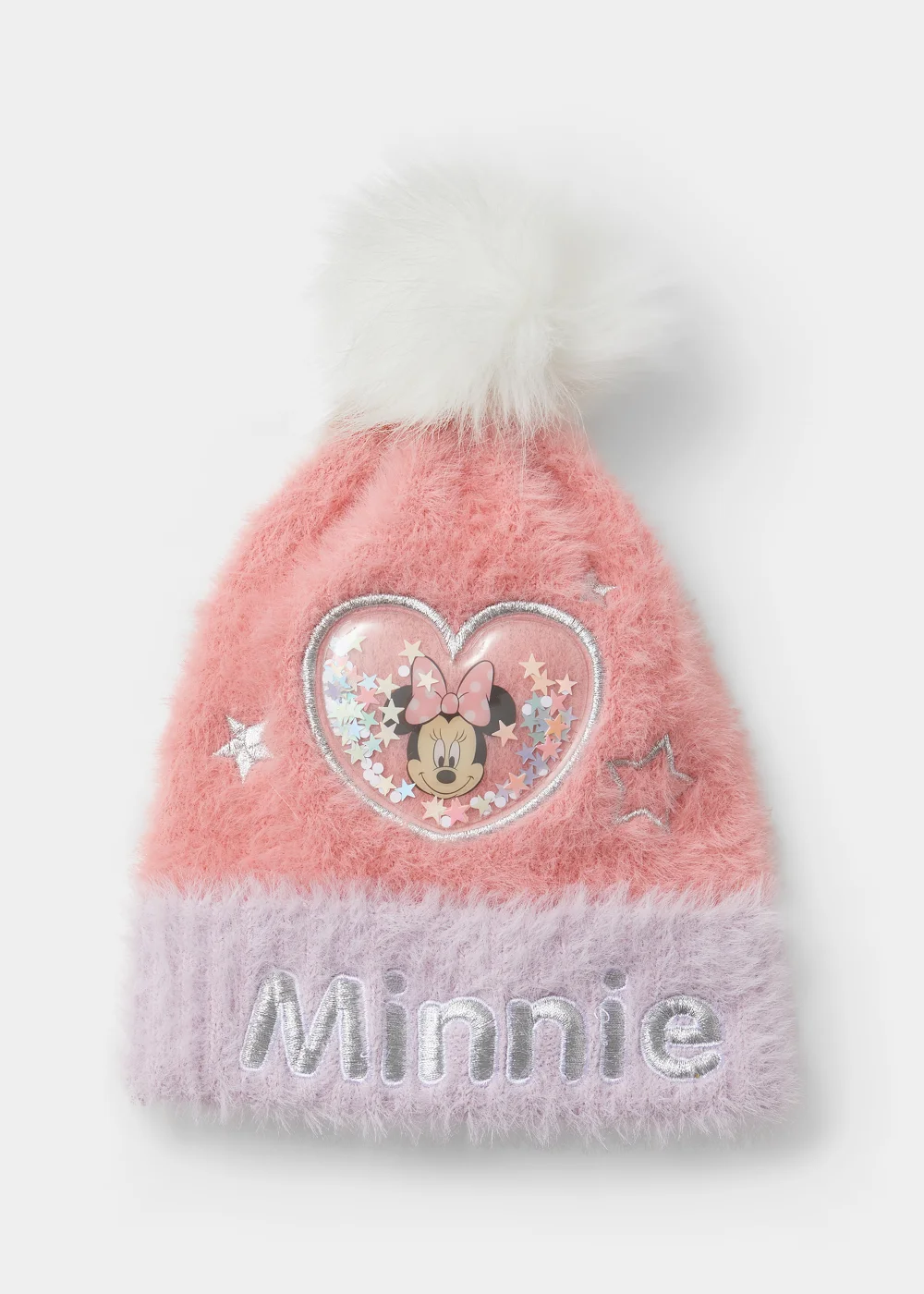 Kids Disney Minnie Mouse Bobble Hat (3-10yrs) - Age 7-10 Years Image 1