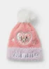 Kids Disney Minnie Mouse Bobble Hat (3-10yrs) - Age 7-10 Years Image 1