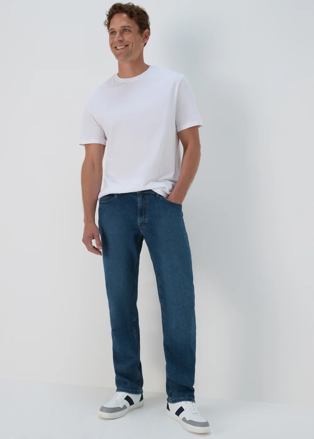 Lee Mid Wash Straight Fit Jeans - 30 R Image 1