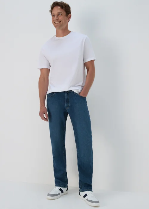 Lee Mid Wash Straight Fit Jeans - 30 R Image 1