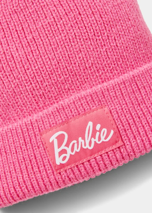Girls Pink Barbie Beanie Hat (3-13yrs) - Age 7-10 Years Image 2