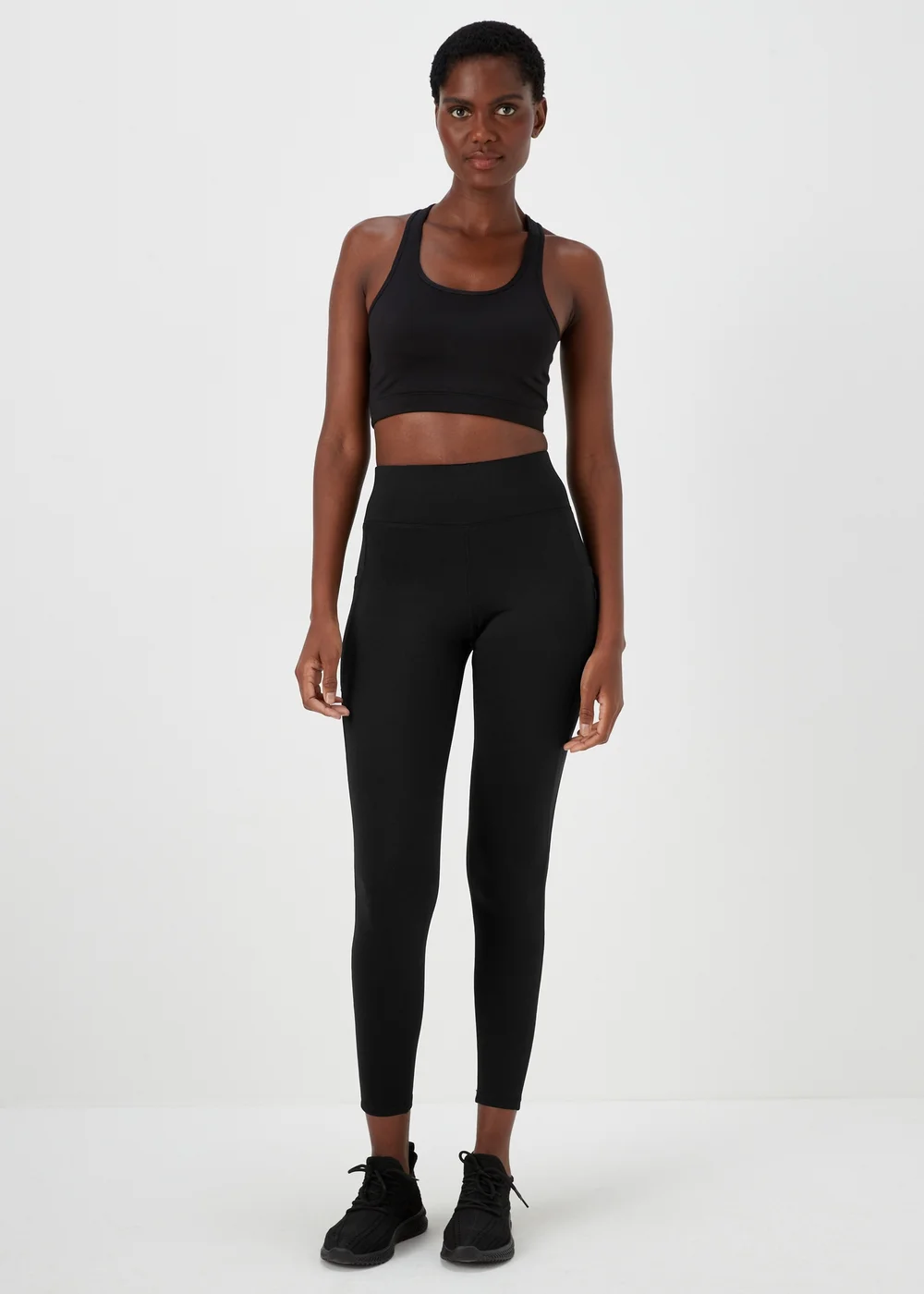 Souluxe Black Fleece Lined Sport Leggings - 8 Image 1