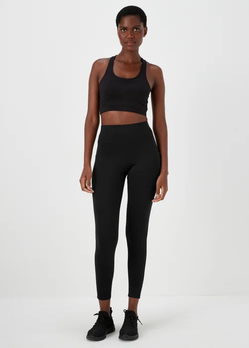 Souluxe Black Fleece Lined Sport Leggings - 8 Image 1
