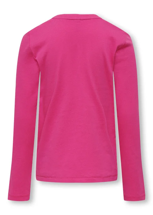 ONLY Girls Pink Print Long Sleeve T-Shirt (5-14yrs) - Age 5 - 6 Years Image 2