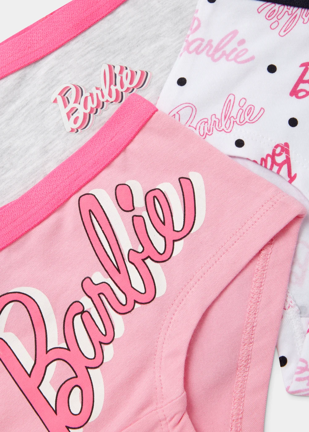 3 Pack Pink Barbie Knickers (2-9yrs) - Age 2 - 3 Years Image 2