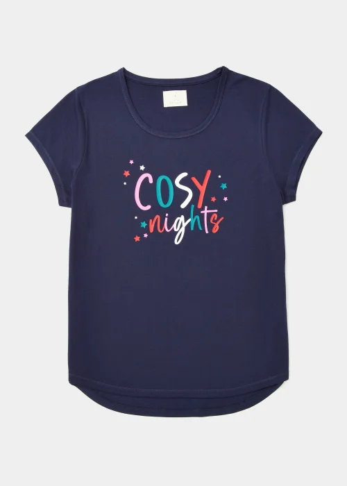 Navy Cosy Nights Pyjama Top - Extra small Image 4