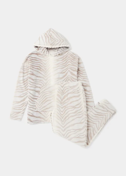 Mink Zebra Print Twosie Pyjama Set - Extra small Image 4