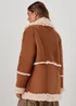 Brown Shearling Coat - 8 Image 2
