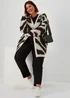 Papaya Curve Multicoloured Animal Print Longline Cardigan - 18-20 Image 4