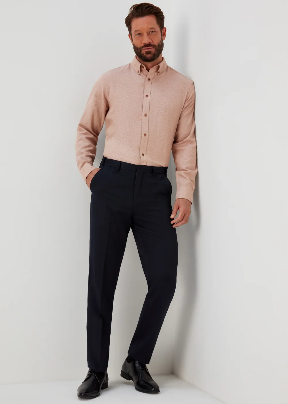 Taylor & Wright Stone Textured Long Sleeve Shirt - S Image 4