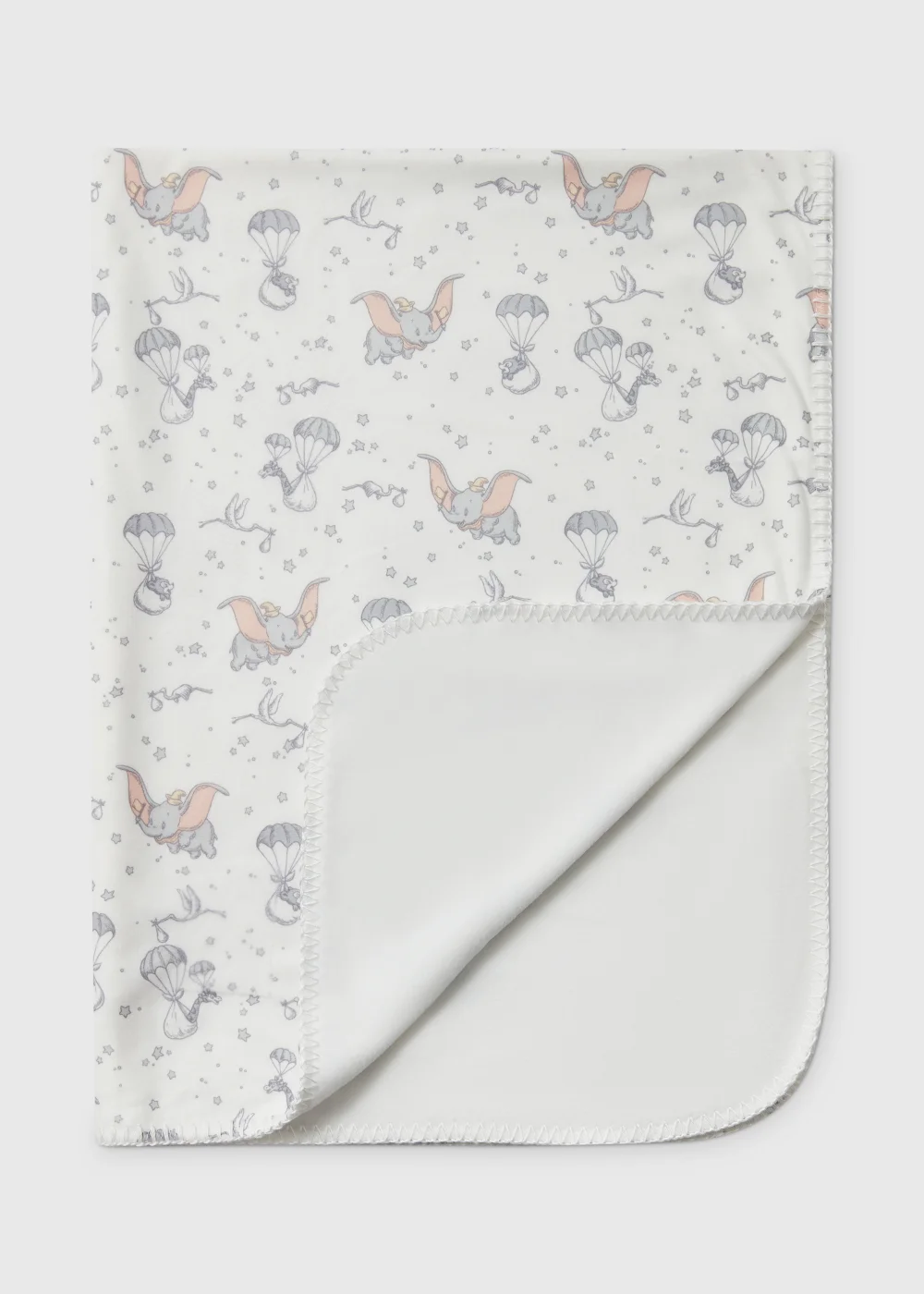 White Disney Dumbo Baby Blanket - One Size Image 1
