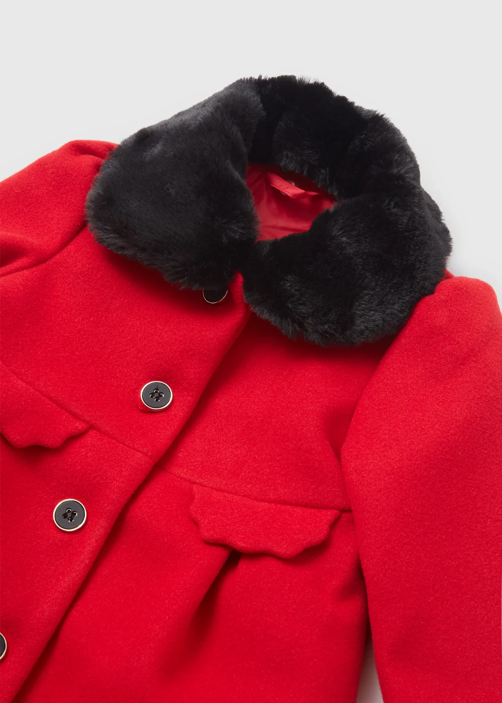 Girls Red Traditional Coat (9mths-6yrs) - 9-12 months Image 2