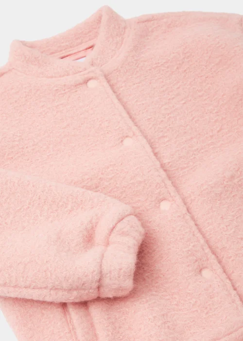 Girls Blush Boucle Bomber Jacket (4-15yrs) - 4 Yrs Image 2