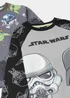 Kids 2 Pack Grey Star Wars Pyjama Sets (3-9yrs) - Age 4 Years Image 2