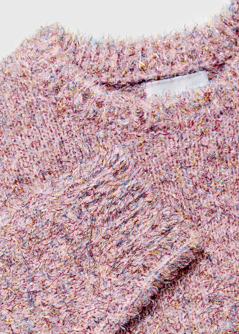 Girls Pink Tinsel Jumper (4-12yrs) - Age 4 Years Image 2
