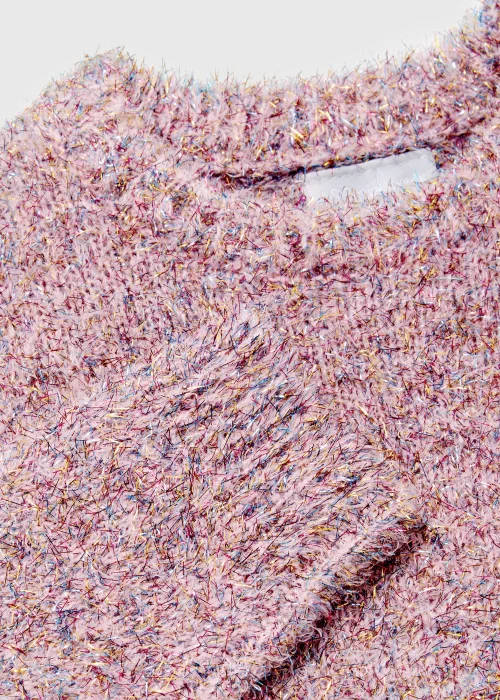 Girls Pink Tinsel Jumper (4-12yrs) - Age 4 Years Image 2