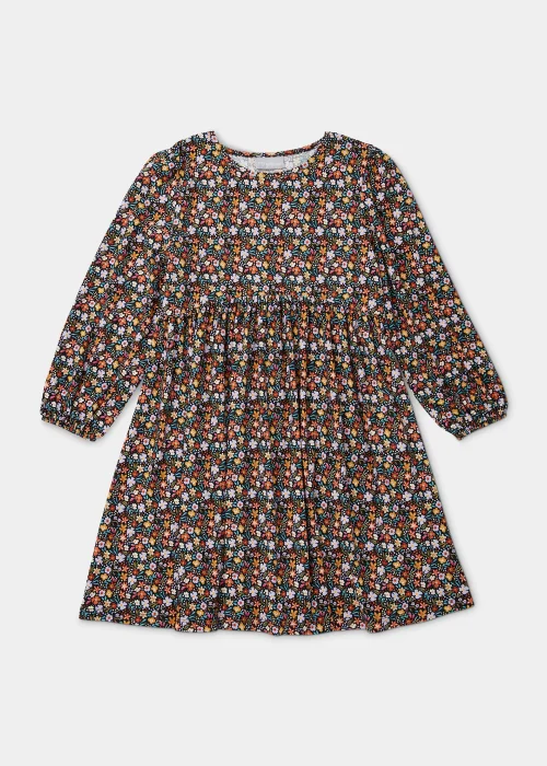 Girls Multicoloured Floral Soft Touch Dress (4-13yrs) - 4 Yrs Image 1