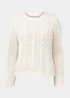 JDY Josia Ecru Cable Knit Jumper - 8 Image 5