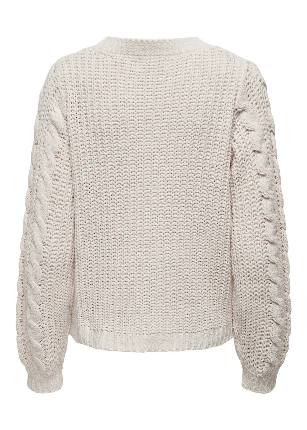 JDY Josia Ecru Cable Knit Jumper - 8 Image 6