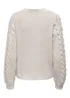 JDY Josia Ecru Cable Knit Jumper - 8 Image 6